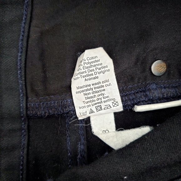 Madewell Tall 9" Mid-Rise Skinny Jeans in ISKO Stay Black - Picture 9 of 9